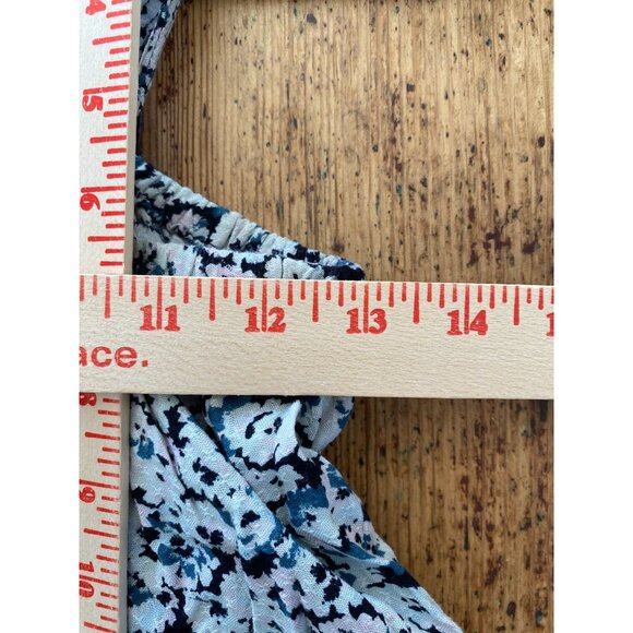 Volcom Womens Floral Tiered Sun Dress XS Lightweight Ruffle Strappy Blue/White - Picture 7 of 8